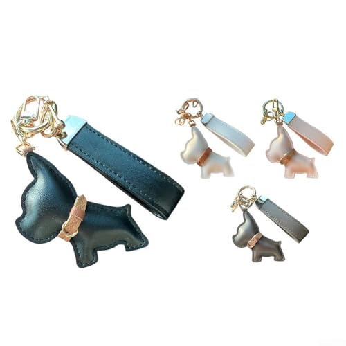Charming Leather Keyring with Fun Cartoon Design Essentials for Easy Access (White) von Aprilsunnyzone