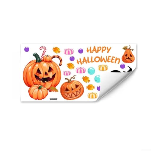 Dekorativer HFor Alloween mit allen Aufklebern für Türen, Wfür alle und Fenster, hergestellt aus PVC-Material für eine lange Lebensdauer der Saison von Aprilsunnyzone