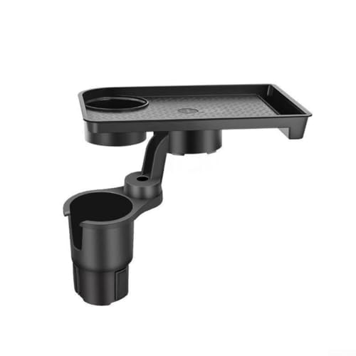 Dual Cup Organizer Auto Becherhalter Tablett mit 360 Grad Rotation Verstellbares Design Tragbare Lebensmittelschale für Fahrzeug Komfort von Aprilsunnyzone
