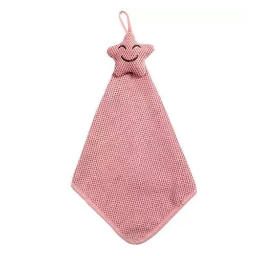 Effizient saugfähiges Hängetuch aus weichem Korallen-Fleece für alle Ihre Haushaltsaufgaben (Rosa) von Aprilsunnyzone