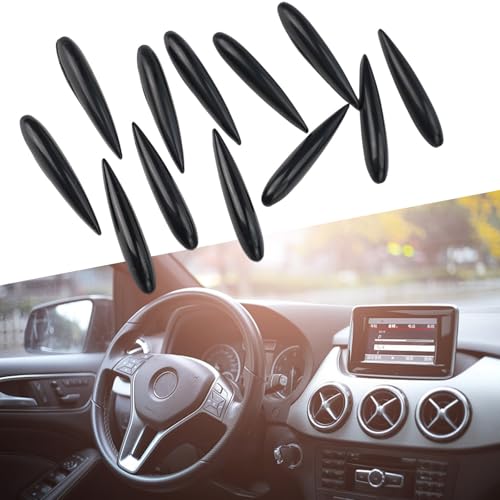 Einfache Installation Auto Anti-Kratzer Türkantenschutz Zierleiste Set von 12 (schwarz) von Aprilsunnyzone