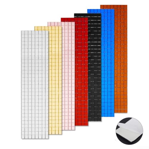 Einzigartiges Design, 6 Stück Vintage-Selbstfliesen-Aufkleber aus PVC für die Anwendung in Bad und Küche auf jeder glatten Oberfläche (schwarz) von Aprilsunnyzone