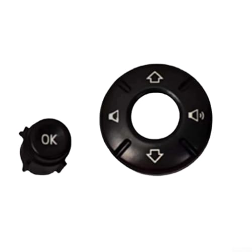 Ersatz-Lenkrad-Lautstärke-Tastenabdeckung, kompatibel mit BMW für Mini Cooper 2014 2021, entworfen für F54 F55 F56 F57 F60 Modelle, Kunststoffmaterial (A) von Aprilsunnyzone