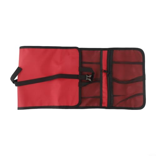 Essential Rock Climbing Gear Storage Solution Conveniently Organizes Small Parts with Multiple Loop and Mesh Pocket Options (Red) von Aprilsunnyzone