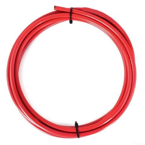 Fahrrad-Bremskabelschlauch 3 Meter mit faltbarem Rennrad-Schaltzugschlauch aus PVC-Material bietet Schutz vor Verbiegen und Alterung (Schaltrohr rot) von Aprilsunnyzone