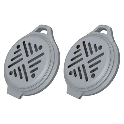 Feuersicheres Spulenhalter-Set mit wetterbeständigem Schild für stabiles Spulenbrennen und Insektenschutz im Freien, inklusive 2 Einheiten (grau) von Aprilsunnyzone