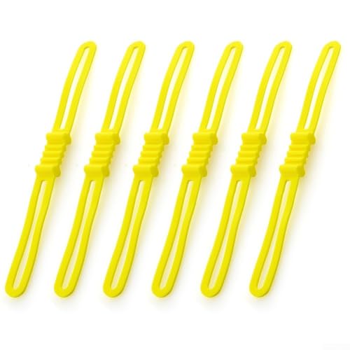 Flexibler und langlebiger Handy-Taschenlampen-Halter, 6 Stück Silikonbänder (rot) von Aprilsunnyzone
