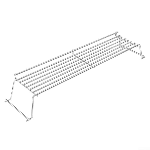 Für Weber Q300 Q320 Q3000 Q3200 Gasgrills Edelstahl Warmhalterost, um Lebensmittel warm zu halten und bei der Verwaltung mehrerer Gerichte auf dem Grill zu helfen von Aprilsunnyzone