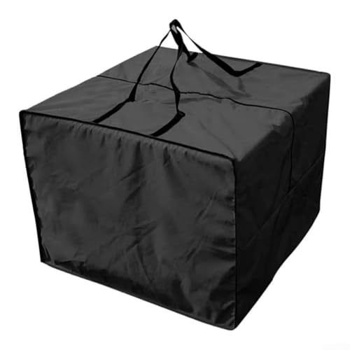 Geräumige Aufbewahrungstasche aus 420D Oxford-Gewebe für Gartenmöbel und Zubehör mit wasserdichtem Design (Schwarz) von Aprilsunnyzone