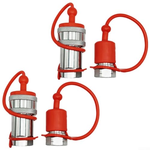 Hydraulische Schnellverbinder ISO5675 Robust 2 Sets mit Staubschutz für lange Lebensdauer (NPT1/2) von Aprilsunnyzone