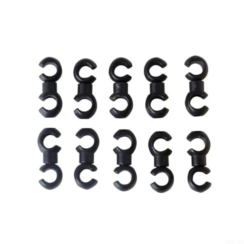 Kabel-Clip-Organizer für Mountainbikes und Rennräder, S/C-Form für verbesserte Routing (schwarz) von Aprilsunnyzone