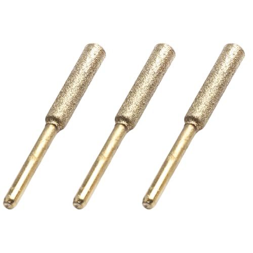 Kettensägen-Schleifsteine 3er Set für elektrische Sägen, zum Polieren von Metall und Effizienz (Gold 4MM) von Aprilsunnyzone