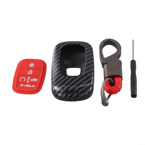 Kohlefaser-Schlüsselhülle für Honda Civic für CRV für Pilot 5-Tasten-Fernbedienung passend für 2022 2025 Modelle kratzfest Kohlefaser-Schlüsselhülle für Honda Civic für CRV für Pilot 5-Tasten-Fernbedienung passend für 2022 2025 Modelle kratzfest von Aprilsunnyzone