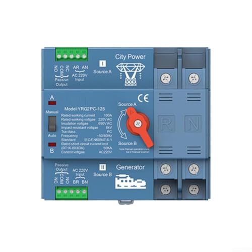 Kompaktes Design des automatischen Transferschalters ermöglicht einfache Lagerung und Transport für verschiedene Anwendungen (2P 125A) von Aprilsunnyzone