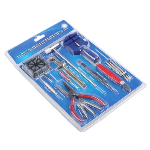 Komplettes Uhren-Reparaturwerkzeug-Set inkl. Federstegentferner und Doppelkopfhammer für einfache Wartung Komplettes Uhren-Reparaturwerkzeug-Set inkl. Federstegentferner und Doppelkopfhammer für einfache Wartung von Aprilsunnyzone