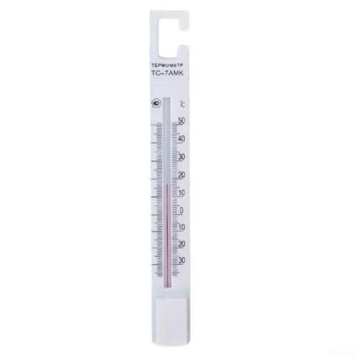 Kühlschrankthermometer für den Hausgebrauch mit klarer Überwachung der Kühlschrank- und Gefrierschranktemperaturen (weiß) von Aprilsunnyzone