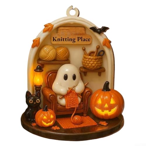 Leichtes Halloween-Gruselornament mit detailliertem Sublimationsdruck auf Acryl, perfekt für eine persönliche Note zu Galeriewänden oder saisonalen Tischarrangements Leichtes Halloween-Gruselornament mit detailliertem Sublimationsdruck auf Acryl, perfekt für eine persönliche Note zu Galeriewänden oder saisonalen Tischarrangements von Aprilsunnyzone