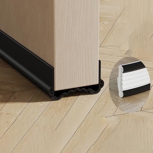 Leistungsstarke, geräuschblockierende Türdichtungsstreifen, flexibles Design aus PVC-Material, leicht zu schneiden (schwarz) von Aprilsunnyzone