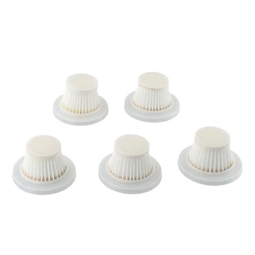 Microfilter Ersatzfilter für tragbare schnurlose Auto-Staubsauger-Zubehör, um Staub zu filtern und eine optimale Reinigungsleistung zu erhalten (5 Stück) von Aprilsunnyzone