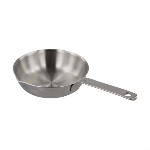 Mini-Pfanne mit Ausgießer, Edelstahl 316 für müheloses Kochen und Ausgießen, perfekt für Eier und Saucen (L) von Aprilsunnyzone