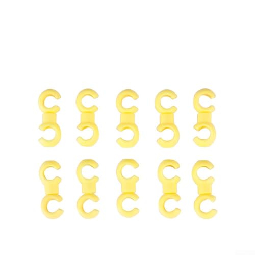 Multi Cable Bike Organizer Clips S/C Shape Options for Mountain and Road Cycling (Yellow) von Aprilsunnyzone