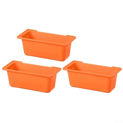Ölablassbox 3er Set für effizientes Fettmanagement beim Grillen (Orange) von Aprilsunnyzone