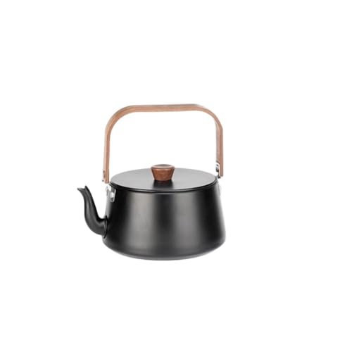 Outdoor 1 2L Kochkessel perfekt für die Zubereitung von Kaffee und Tee in der freien Natur (schwarz) von Aprilsunnyzone