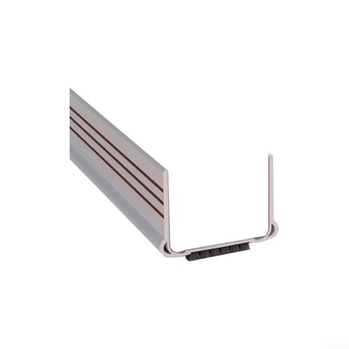 PVC Türbodendichtungsleiste effektive Schalldämmung und Luftblocker für 4 5 5 cm breite Türen (grau) von Aprilsunnyzone
