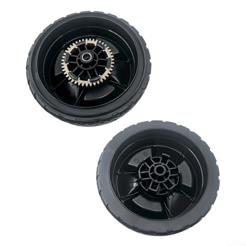 Rasenmäher-Räder mit Antriebsgetriebe-Set, 20,3 cm, für Honda-Modelle 44710VR8N00ZA 42710VR8N00ZA mit Kunststoff- und Metallkomponenten für dauerhaften Gebrauch (2 Stück vorne und hinten) von Aprilsunnyzone