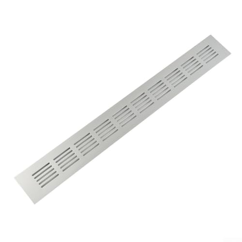 Rechteckige Lüftungsschlitzabdeckung aus Aluminiumlegierung für Schränke und Kleiderschränke, zur Verbesserung der Luftzirkulation, 50 mm (50 x 400 mm) von Aprilsunnyzone