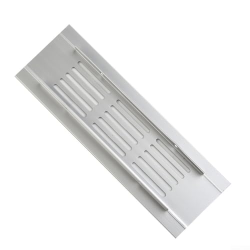 Rechteckiges Lüftungsgitter aus Aluminium, 50 mm, für Kleiderschränke und geschlossene Raumbelüftung, mit Legierungsmaterial (50 x 150 mm) von Aprilsunnyzone
