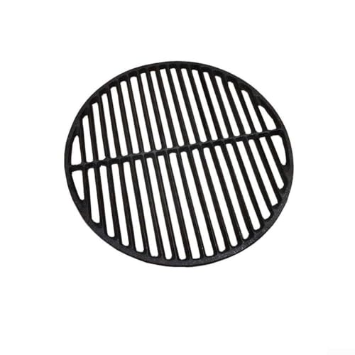 Rundes Grillrost aus Gusseisen für Holzkohle- und Gasgrills, bietet geräumige Kochfläche zum Grillen verschiedener Lebensmittel (25 cm Gitter) von Aprilsunnyzone