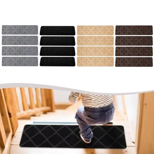 Rutschfeste Stufenmatten sind leicht zu reinigen und passen perfekt auf Ihre Treppe (Beige) von Aprilsunnyzone