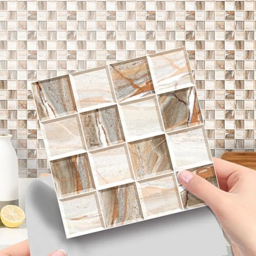 Schlankes Design, 10 Stück wasserdichte PVC-Fliesenaufkleber, perfekt für jede glatte Oberfläche in Ihrem Zuhause (10 Stück) von Aprilsunnyzone
