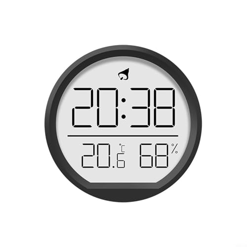 Schlankes Design, digitales Gerät, Dual-Funktions-Alarm-Timer, gekoppelt mit umfassenden Umgebungsmesswerkzeugen (schwarz) von Aprilsunnyzone