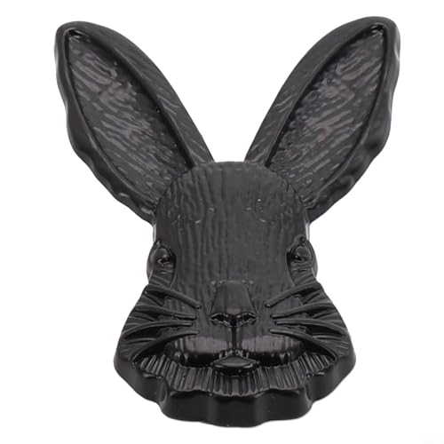 Schubladengriffe für Kinderzimmer Kaninchen-Design Zinklegierung für Wohnkultur (schwarz) von Aprilsunnyzone