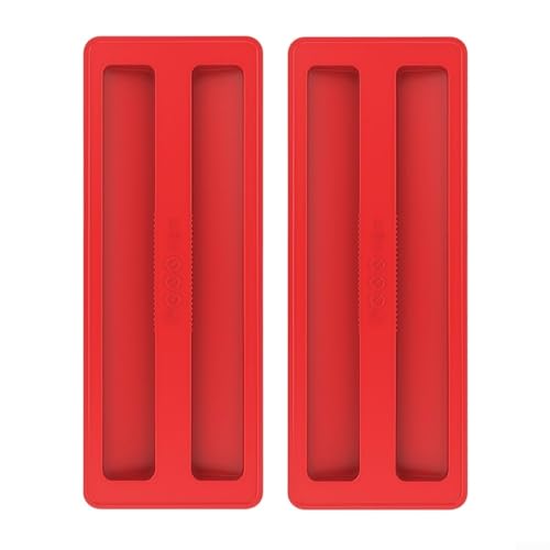 Silikon Toaster Abdeckungen 2er Set für 2 Scheiben Toaster, praktische Küchenbedarf (rot) von Aprilsunnyzone