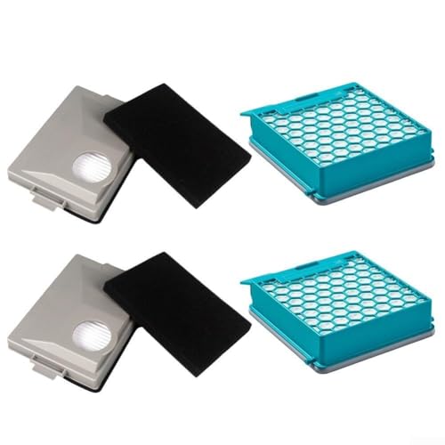 Staubsauger-Kohlefilter kompatibel mit Miele Boost CX1 und Blizzard CX1 Modelle 11639240 SF HY 60 11639250 CX FSF für verbesserte Filtrationsleistung (2 Sets) von Aprilsunnyzone