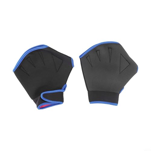 Tauchhandschuhe mit Handflossen perfekter Begleiter für Ihre Schnorchelausflüge (L schwarz blau) von Aprilsunnyzone