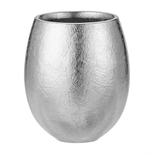 Tragbare 15-ml-Tasse aus Titan, ideal für Reisen und Picknicks, bequemer Griff und leicht zu reinigen (Eisblumen-Stil) von Aprilsunnyzone