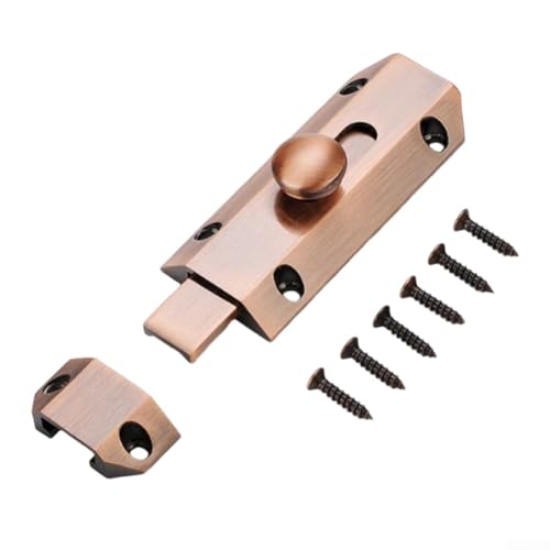 Türschloss aus Messing, geeignet für verschiedene Anwendungen und Türarten (Rotbronze) von Aprilsunnyzone