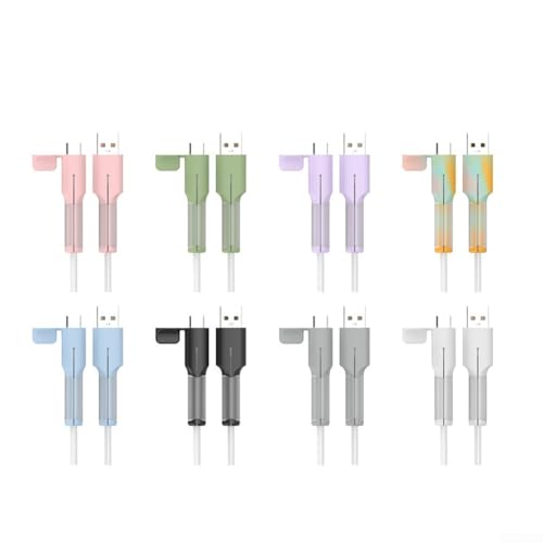 USB-C-Kabel-Schutzhülle, leichtes Silikon-Design zum Schutz vor Schäden und Langlebigkeit (weiß) von Aprilsunnyzone