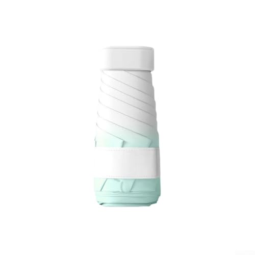 UV-blockierender kompakter Regenschirm mit 5-fachem Design für Sonnen- und Regenschutz (blau) von Aprilsunnyzone