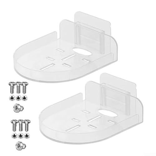 Wandhalterung für den Innenbereich, Standregal für Überwachungskameras mit Schrauben, schwimmendes Regal für Mini-Lautsprecher und kleine Geräte, kompaktes platzsparendes Design (2 Stück) von Aprilsunnyzone