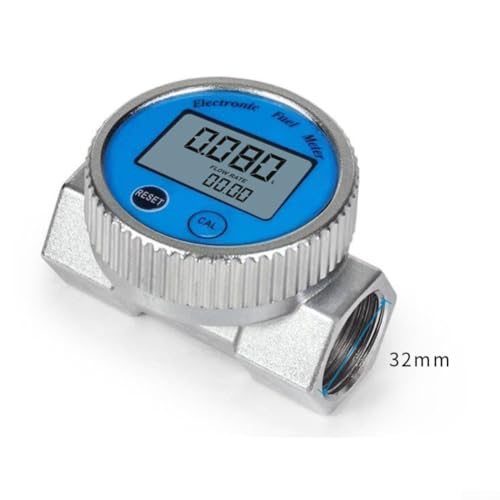Wasserdichter digitaler Turbinen-Durchflussmesser aus Aluminiumlegierung für präzise Kraftstoffflussüberwachung und Widerstand gegen falsche Messwerte (2,5 cm) von Aprilsunnyzone