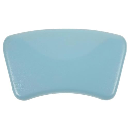 Wasserdichtes Badewannenkissen mit zwei Saugnäpfen für sichere Befestigung und ergonomische Nackenstütze im Badezimmer (blau) von Aprilsunnyzone