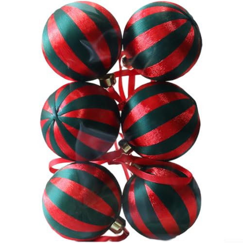 Weihnachtsbaumschmuck mit Draht, 8 cm, zum Aufhängen von Fenstern, Dekoration, mit Kunststoffmaterial und Seidenfaden, Multipack-Set für festliche saisonale Nutzung (grün) von Aprilsunnyzone