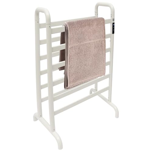 Apriltop Handtuchwärmer Elektrisch Stehend mit Berührungsempfindlichem LED Bildschirm, aus Raum Aluminium, Badheizkörper Weiß, Einstellbare Temperatur 45–60 °C, Gesamtlast 30 Kg Apriltop Handtuchwärmer Elektrisch Stehend mit Berührungsempfindlichem LED Bildschirm, aus Raum Aluminium, Badheizkörper Weiß, Einstellbare Temperatur 45–60 °C, Gesamtlast 30 Kg von Apriltop