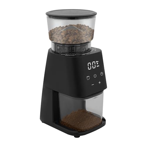 Apriltop Kaffeemühle 300g, mit 30 Mahlstufen, Elektrische Kegelmühlen 150 w 220-240 v, aus Edelstahl 420, für die Küchenarbeitsplatte oder die Kaffeeecke Apriltop Kaffeemühle 300g, mit 30 Mahlstufen, Elektrische Kegelmühlen 150 w 220-240 v, aus Edelstahl 420, für die Küchenarbeitsplatte oder die Kaffeeecke von Apriltop