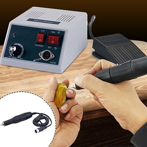 Apriltop Labor Mikromotor Elektro Lab Mikromotor Micromotor 0-35000rpm/min Handstück,Schleifen Poliere Mikromotor Laborausrüstung (35K Handstück 2.35mm) von Apriltop